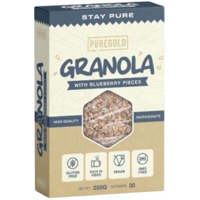 Puregold Granola - PureGold Borůvka 250 g – Zboží Dáma
