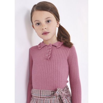 Mayoral svetr s límečkem růžový – Zboží Dáma