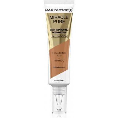 Max Factor Miracle Pure Skin dlouhotrvající make-up SPF30 85 Caramel 30 ml – Zboží Mobilmania