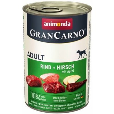 Animonda GranCarno Adult jelení & jablko 12 x 400 g – Zboží Mobilmania