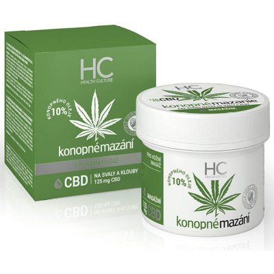 Health Culture CBD konopné mazání masáž 125 ml