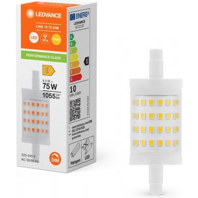 Ledvance LED žárovka LED Rurkowa R7s 9.5W = 75W 1055lm 2700K Teplá Bílá stmívatelné – Zboží Mobilmania