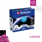 Verbatim MDISC 100GB 4x, jewel, 5ks (43834) – Zboží Živě