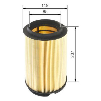Vzduchový filtr BOSCH F 026 400 299 – Hledejceny.cz