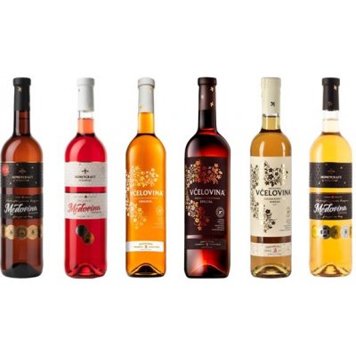 Včelco Výhodná základní kolekce medovin 4,25 l – Zboží Dáma