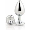 Anální kolík Dream Toys Gleaming Love Plug Silver Small