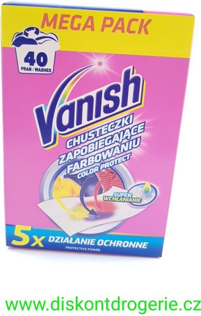 Vanish Color Protect 20 ks (40 praní) od 75 Kč - Heureka.cz