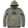 Pánská mikina Alpha Industries mikina Basic Hoody olivová