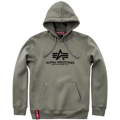 Alpha Industries mikina Basic Hoody olivová