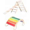 Montessori smyslová pomůcka Tuktuk Montessori set WD16 - pickler triangle a houpačka 5v1