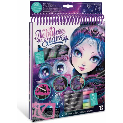 Nebulous Stars Kreativní návrhářský blok se šablonami nálepkami a pastelkami- Eclipsia fialová – Zboží Dáma Nebulous Stars Kreativní návrhářský blok se šablonami nálepkami a pastelkami- Eclipsia fialová – Zboží Dáma
