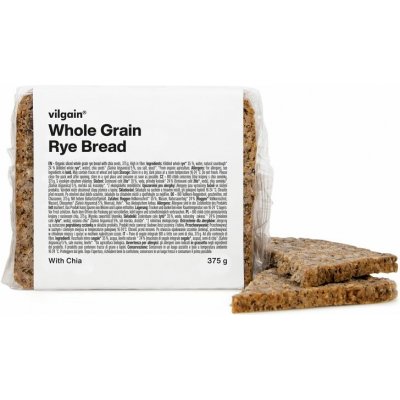 Vilgain Celozrnný žitný chléb BIO s chia semínky 375 g – Zboží Dáma