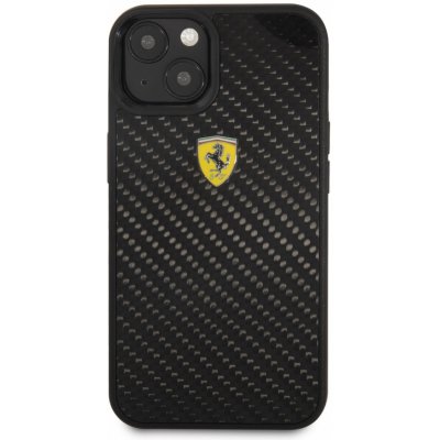 Pouzdro Ferrari Real Carbon Apple iPhone 13 mini, černé