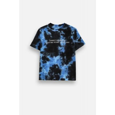 COCCODRILLO Bavlněné tričko s krátkým rukávem černý s barvením tie dye – Hledejceny.cz