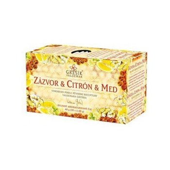 Grešík Zázvor & Citron & Med 20 x 2 g