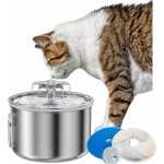 Napáječka s fontánou Wobell kov 2000 ml – Zboží Dáma