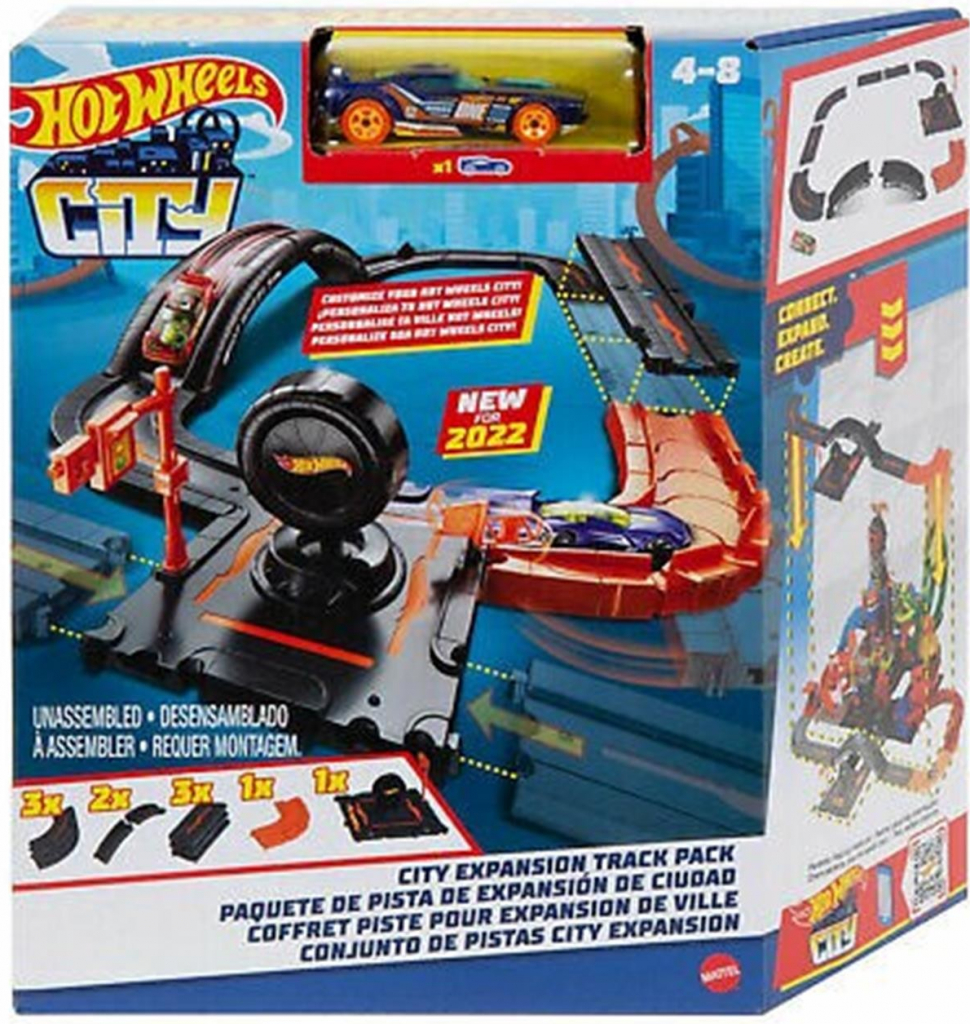 Hot Wheels City Rozšiřující balení drah HDN95 hw