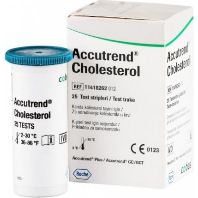 Accutrend testovací proužky Cholesterol 25 ks – Hledejceny.cz