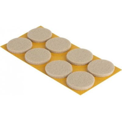 Walteco Filcové podložky, průměr 22mm, samolepicí, béžové, 8 ks , 85213 – Hledejceny.cz