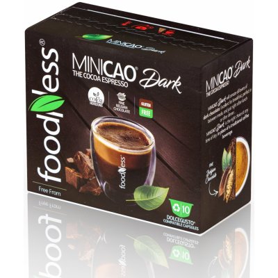 FoodNess Minicao Dark Tmavá Čokoláda kapsle 10 kusů