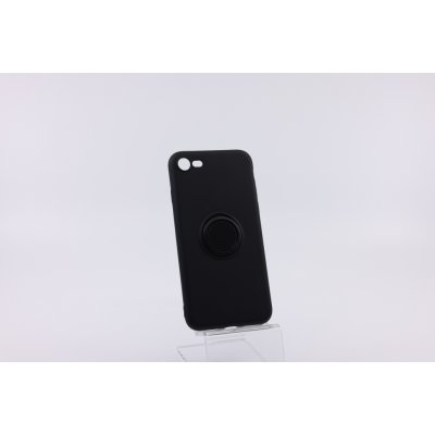 Pouzdro Bomba Měkký silikonový obal s kroužkem pro iPhone - černý iPhone 8, 7, SE (2020) P006_IPHONE_8-7-SE_2020_BLACK