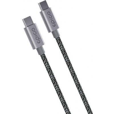 Epico DATUSBC240WEPGR Datový opletený USB-C 240W, 2m, šedý – Zboží Živě