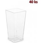 WIMEX Fingerfood kelímek hranatý čirý 4 x 4 x 8,2 cm 85 ml – Zboží Mobilmania