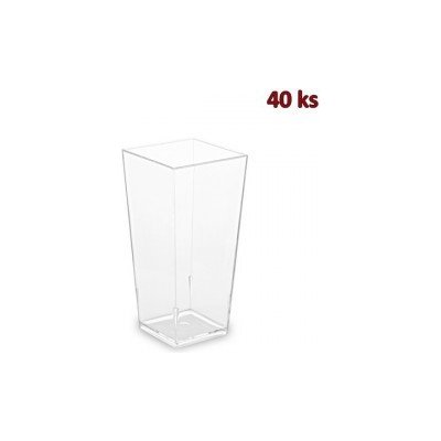 WIMEX Fingerfood kelímek hranatý čirý 4 x 4 x 8,2 cm 85 ml – Zboží Mobilmania