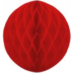 PartyDeco Papírová dekorační koule Honeycomb ČERVENÁ průměr 20 cm – Sleviste.cz