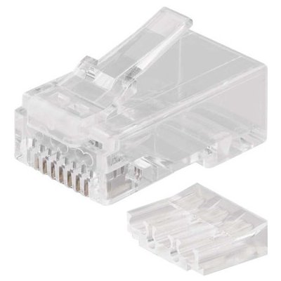 EMOS Konektor RJ45 pro UTP kabel (drát), bílý 1821000700 – Zbozi.Blesk.cz