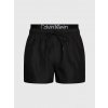 Koupací šortky, boardshorts Calvin Klein pánské koupací kraťasy KM00718 BEH černé