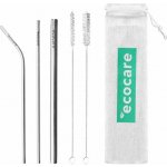 Ecocare ekologická kovová brčka set Silver I. – Zboží Dáma