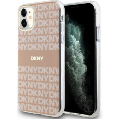 DKNY Repeat Pattern Tonal Stripe Magsafe pro iPhone 11 Pink – Zboží Mobilmania