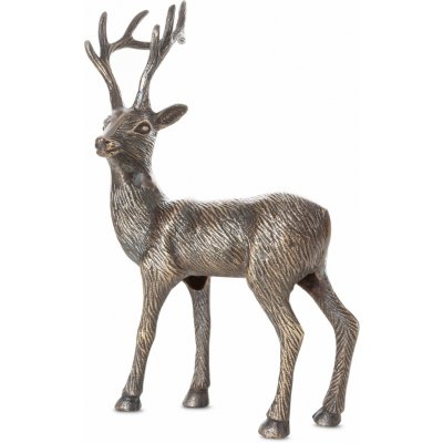 EUROFIRANY VÁNOČNÍ DEKORAČNÍ FIGURKA DEER 42CM TMAVÁ ZLATÁ – Hledejceny.cz