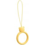 Šňůrka na mobil (silicone) Ring, barva žlutá – Zboží Živě