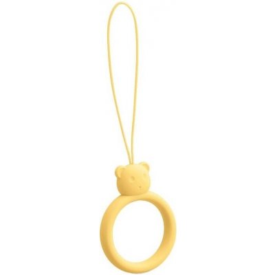 Šňůrka na mobil (silicone) Ring, barva žlutá – Zboží Živě