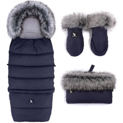 COTTONMOOSE Set zimní rukavice a rukávník Combi Blue – Zboží Mobilmania