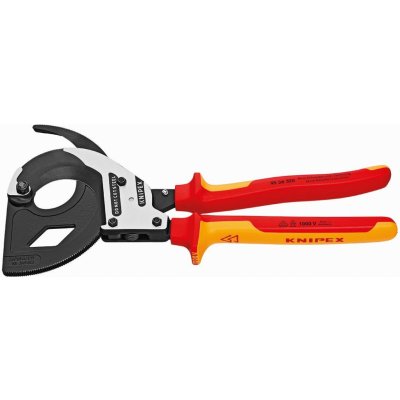 KNIPEX 95 36 320 Nůžky na kabely - ráčnové 95 36 320 – Zbozi.Blesk.cz