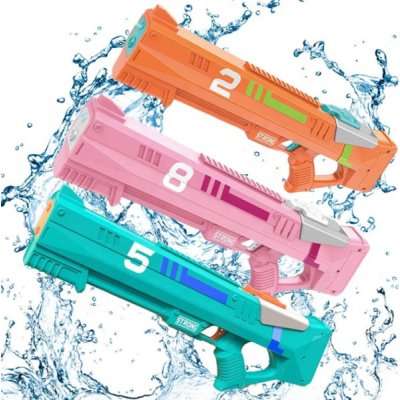 IQ models Výhodný set Elektrických vodních pistolí Strong 528 s automatickým nasáváním 3 ks 319513 modrá, růžová a oranžová – Zboží Dáma