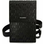 Pouzdro Karl Lagerfeld Saffiano Monogram Wallet Phone Bag černé – Sleviste.cz