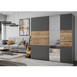 Casarredo Bismark 200 Lux grafit / smrk alpský + zrcadlo – Sleviste.cz