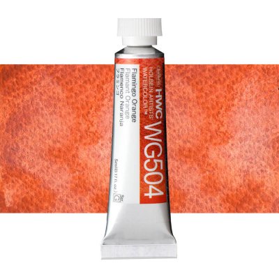 Holbein Granulating akvarelová barva 5 ml Flamingo Orange – Hledejceny.cz