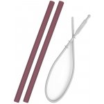 Minikoioi Brčko silikonové s kartáčkem 2 ks Rose – Zboží Dáma