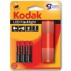 Ruční baterky Kodak (9) Flashlight Red + 3x AAA Extra Heavy Duty