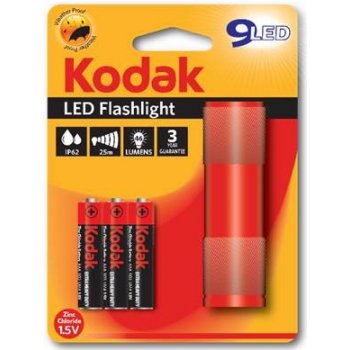 Kodak (9) Flashlight Red + 3x AAA Extra Heavy Duty