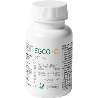 Lifesaver EGCG+C 570 mg 30 kapslí