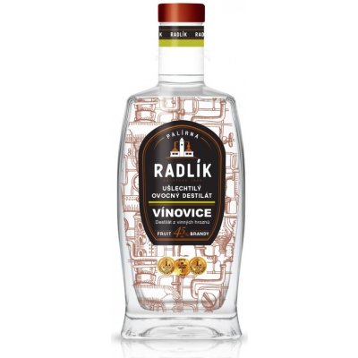 Radlík Vínovice 45% 0,5 l (holá láhev)