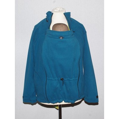 Šanami fleecová mikina pro nošení dětí a těhotné maminky 3v1 petrolejová – Zboží Dáma