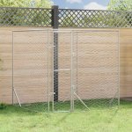 vidaXL Venkovní psí kotec stříbrný 200 x 200 x 200 cm – Hledejceny.cz