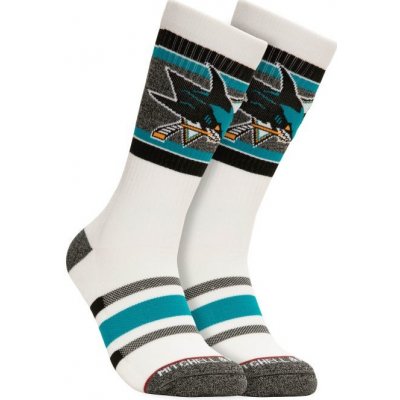 Mitchell & Ness pánské ponožky San Jose Sharks Nhl Cross Bar Crew Socks